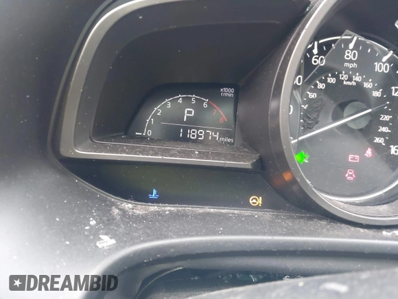 2018 Mazda 3 Touring with VIN 3MZBN1L37JM167604, listed as a IAAI auction lot 41623232 with 118,974 mi miles. Bid and sale history available at carsss.com. Image 16.