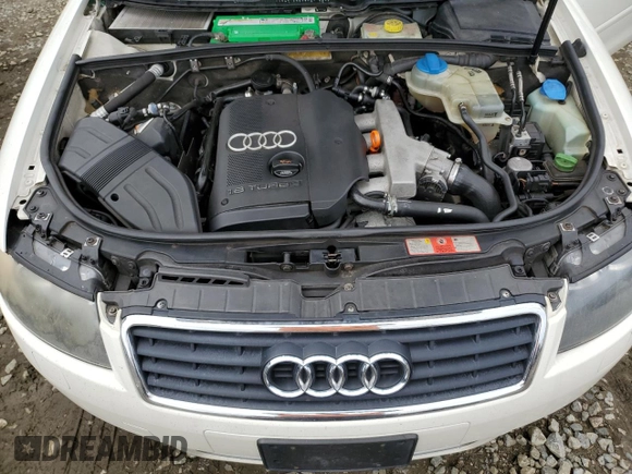 2005 Audi A4 1.8T with VIN WAUAC48H85K009616, listed as a Copart auction lot 53157905 with 214,508 mi miles and Salvage Title. Bid and sale history available at carsss.com. Image 12.