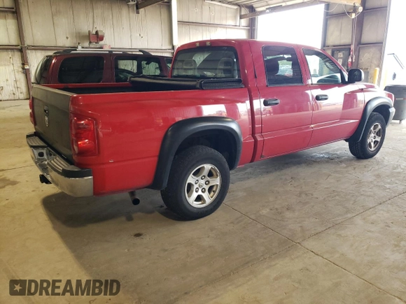 2005 Dodge Dakota SLT with VIN 1D7HE48K95S293853, listed as a Copart auction lot 69125054 with 162,554 mi miles and Salvage Title. Bid and sale history available at DreamBid. Image 3.