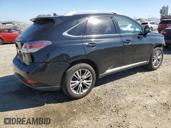 2013 Lexus RX 350 with VIN 2T2BK1BA0DC199184, listed as a Copart auction lot 46454735 with 280,810 mi miles and Salvage Title. Bid and sale history available at carsss.com. Image 3.