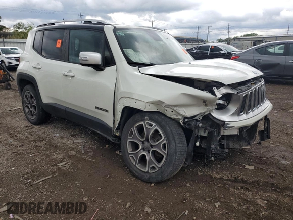 2015 Jeep Renegade Limited с VIN ZACCJADT0FPB57319, выставлен на аукционе Copart как лот 58262505 с пробегом Не указан миль и Списание • Salvage title. История ставок и продаж доступна на DreamBid. Изображение 4.