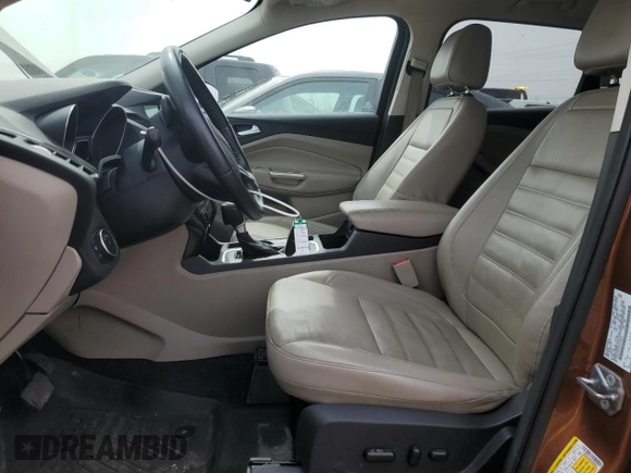 2017 Ford Escape Titanium with VIN 1FMCU0JD4HUC85921, listed as a Copart auction lot 51490945 with 90,093 mi miles and Salvage Title. Bid and sale history available at carsss.com. Image 7.