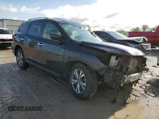 2018 Nissan Pathfinder SL z VIN 5N1DR2MM0JC636204, wystawiony jako Copart lot #55127915 z przebiegiem Nie podano mil oraz Szkoda całkowita • Salvage title. Historia ofert i sprzedaży dostępna na DreamBid. Obrazek 4.