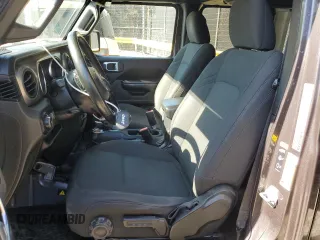 2021 Jeep Wrangler Unlimited 80th Anniversary with VIN 1C4HJXDN0MW792927, listed as a Copart auction lot 53498075 with 74,042 mi miles and Salvage title. Bid and sale history available at DreamBid. Image 7.