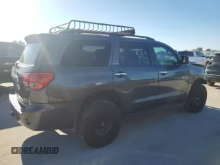 2016 Toyota Sequoia Platinum with VIN 5TDDW5G1XGS138809, listed as a Copart auction lot 80647554 with 0 mi miles and Salvage Title. Bid and sale history available at carsss.com. Image 3.