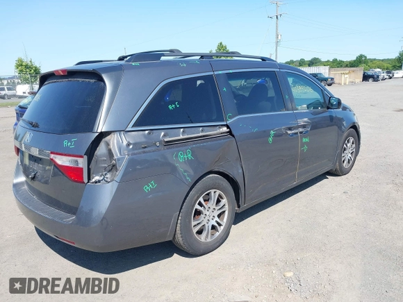 2011 Honda Odyssey EX с VIN 5FNRL5H46BB009440, выставлен на аукционе IAAI как лот 42399206 с пробегом 95 943 миль миль и . История ставок и продаж доступна на DreamBid. Изображение 4.