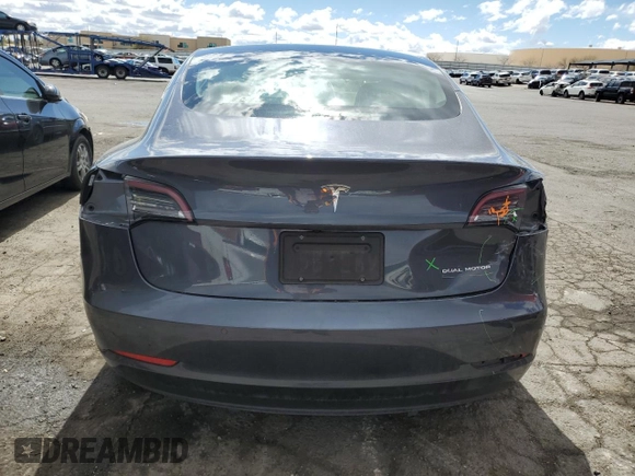 2020 Tesla Model 3 Long Range with VIN 5YJ3E1EB8LF712079, listed as a Copart auction lot 47967205 with Not Provided miles and Salvage Title. Bid and sale history available at DreamBid. Image 6.
