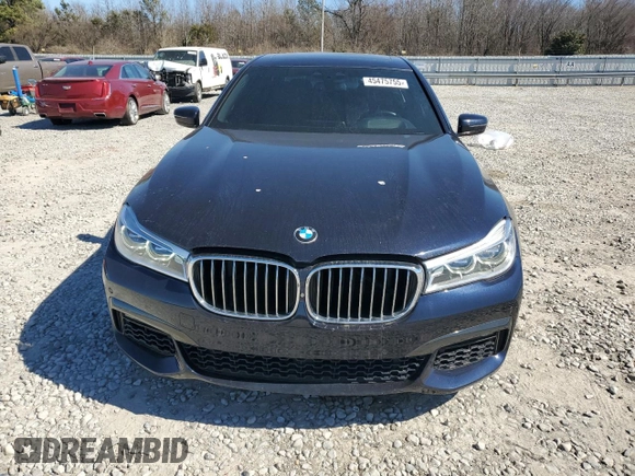 2016 BMW 7 Series 750i with VIN WBA7F0C57GGL99153, listed as a Copart auction lot 45475755 with 140,328 mi miles and Salvage title. Bid and sale history available at DreamBid. Image 5.