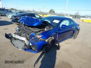 2015 Lexus RC F with VIN JTHHP5BC9F5001063, listed as a IAAI auction lot 41318608 with 30,420 mi miles. Bid and sale history available at carsss.com. Image 2.