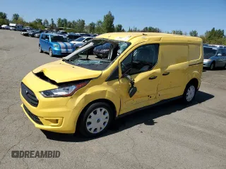 2022 Ford Transit Connect XLT with VIN NM0LS7T28N1527571, listed as a Copart auction lot 43587235 with 8,620 mi miles and Salvage title. Bid and sale history available at DreamBid. Image 1.