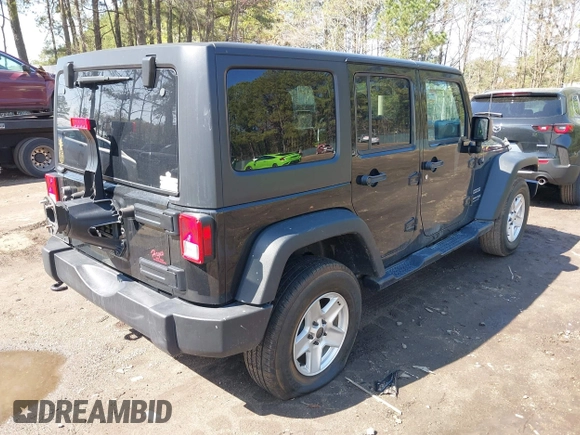 2018 Jeep Wrangler Unlimited Sport with VIN 1C4BJWDG7JL888844, listed as a IAAI auction lot 41909165 with 70,117 mi miles and . Bid and sale history available at DreamBid. Image 4.
