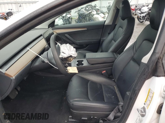 2023 Tesla Model 3 with VIN 5YJ3E1EAXPF544233, listed as a Copart auction lot 44790245 with 32,098 mi miles and Salvage title. Bid and sale history available at DreamBid. Image 7.
