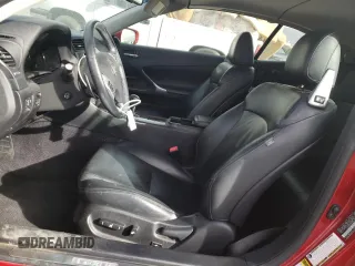 2011 Lexus IS 350 C with VIN JTHFE2C29B2505657, listed as a Copart auction lot 82637394 with 62,145 mi miles and Salvage title. Bid and sale history available at DreamBid. Image 7.