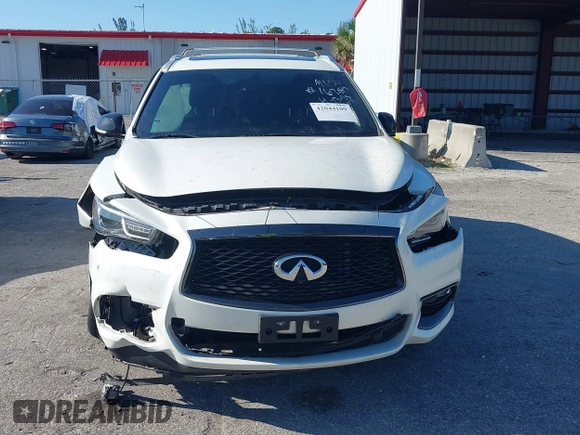2020 Infiniti QX60 Luxe with VIN 5N1DL0MM3LC526479, listed as a IAAI auction lot 42044109 with 84,010 mi miles and . Bid and sale history available at DreamBid. Image 13.