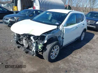 2017 Nissan Rogue SV with VIN KNMAT2MV8HP595664, listed as a IAAI auction lot 41932361 with 89,842 mi miles. Bid and sale history available at carsss.com. Image 2.