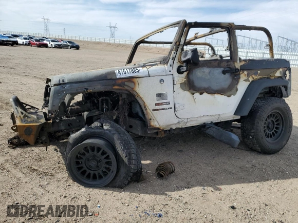 2011 Jeep Wrangler Sport with VIN 1J4AA2D16BL597151, listed as a Copart auction lot 47617885 with Not Provided miles and Non Repairable. Bid and sale history available at carsss.com. Image 1.