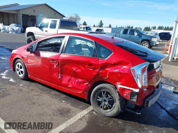 2015 Toyota Prius Four with VIN JTDKN3DU2F1930087, listed as a IAAI auction lot 41561926 with 125,382 mi miles. Bid and sale history available at carsss.com. Image 3.