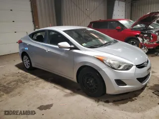 2011 Hyundai Elantra GLS PZEV with VIN 5NPDH4AE2BH033776, listed as a Copart auction lot 46393295 with 81,632 mi miles and Salvage Title. Bid and sale history available at carsss.com. Image 4.