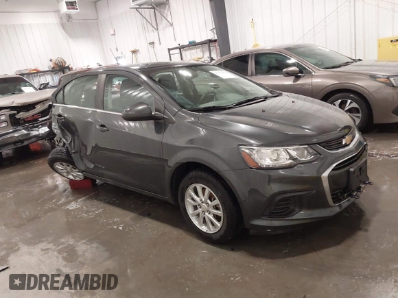 2017 Chevrolet Sonic LT with VIN 1G1JD5SH4H4154328, listed as a IAAI auction lot 41879626 with 86,116 mi miles and . Bid and sale history available at DreamBid. Image 1.