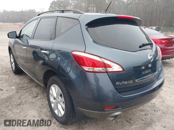 2013 Nissan Murano SV with VIN JN8AZ1MW0DW302958, listed as a IAAI auction lot 41800499 with 138,806 mi miles. Bid and sale history available at carsss.com. Image 3.