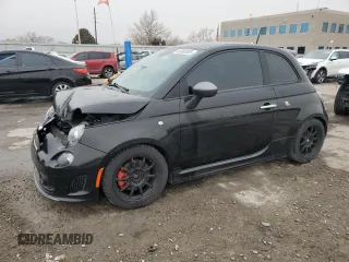 2015 FIAT 500 Abarth with VIN 3C3CFFFH8FT545214, listed as a Copart auction lot 45990335 with 65,964 mi miles and Salvage Title. Bid and sale history available at carsss.com. Image 1.
