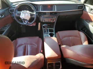 2016 Kia Optima SX Turbo with VIN 5XXGW4L22GG014136, listed as a Copart auction lot 87722665 with Not Provided miles and Salvage Title. Bid and sale history available at carsss.com. Image 8.