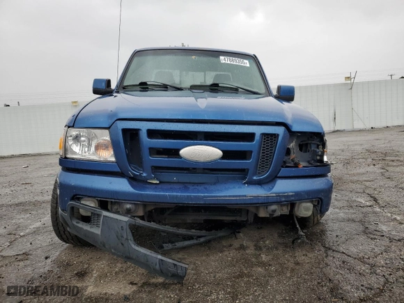 2007 Ford Ranger STX with VIN 1FTYR44U57PA36197, listed as a Copart auction lot 47889355 with 164,523 mi miles and Salvage Title. Bid and sale history available at carsss.com. Image 5.