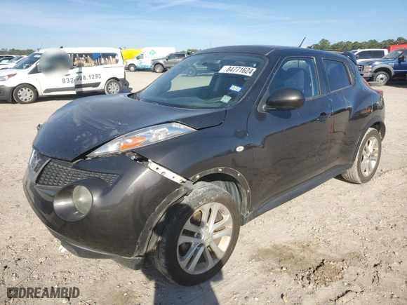 2013 Nissan Juke SV with VIN JN8AF5MRXDT201003, listed as a Copart auction lot 84771624 with 80,245 mi miles and Salvage Title. Bid and sale history available at carsss.com. Image 1.