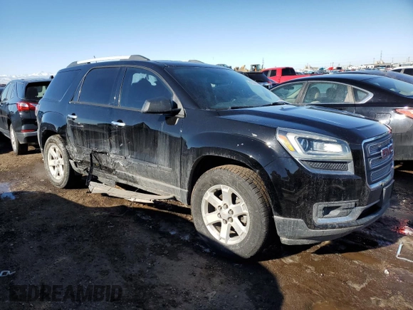 2016 GMC Acadia SLE with VIN 1GKKRNED3GJ347919, listed as a Copart auction lot 43034815 with 103,821 mi miles and Salvage Title. Bid and sale history available at DreamBid. Image 4.