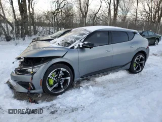 2024 Kia EV6 GT z VIN KNDC5DLE3R5220570, wystawiony jako Copart lot #41698145 z przebiegiem Nie podano mil oraz Szkoda całkowita • Salvage title. Historia ofert i sprzedaży dostępna na DreamBid. Obrazek 1.