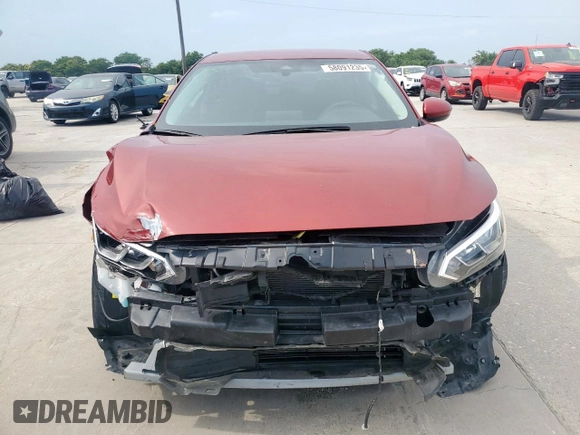2024 Nissan Sentra SV with VIN 3N1AB8CVXRY206369, listed as a Copart auction lot 58091235 with 21,781 mi miles and Salvage title. Bid and sale history available at DreamBid. Image 5.