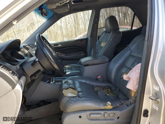 2005 Acura MDX Touring with VIN 2HNYD186X5H502534, listed as a Copart auction lot 48124035 with 0 mi miles and Salvage Title. Bid and sale history available at carsss.com. Image 7.