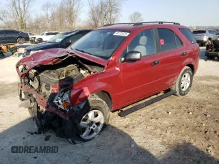 2008 Kia Sorento LX z VIN KNDJC735985852809, wystawiony jako Copart lot #48773575 z przebiegiem 204 624 mil mil oraz Szkoda całkowita • Salvage title. Historia ofert i sprzedaży dostępna na DreamBid. Obrazek 1.