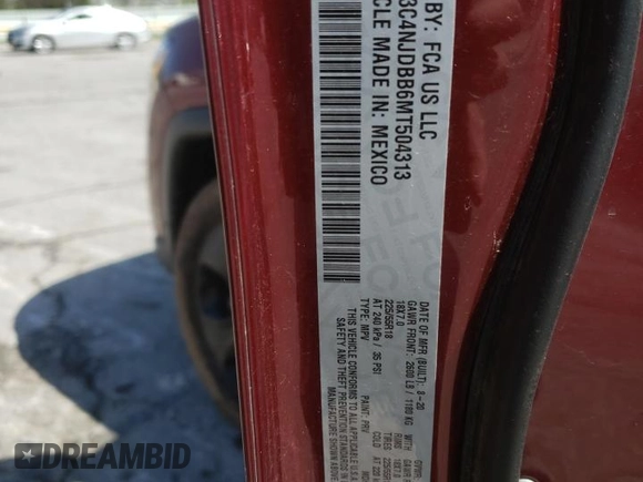 2021 Jeep Compass Altitude z VIN 3C4NJDBB6MT504313, wystawiony jako Copart lot #52232705 z przebiegiem 66 410 mil mil oraz Szkoda całkowita • Salvage title. Historia ofert i sprzedaży dostępna na DreamBid. Obrazek 14.