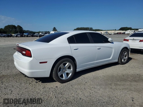 2014 Dodge Charger Police with VIN 2C3CDXAT8EH203468, listed as a Copart auction lot 55890735 with 119,327 mi miles and Salvage title. Bid and sale history available at DreamBid. Image 3.