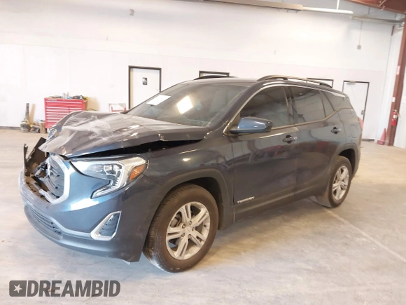 2019 GMC Terrain SLE with VIN 3GKALMEV3KL149956, listed as a IAAI auction lot 41797443 with 53,891 mi miles. Bid and sale history available at carsss.com. Image 2.