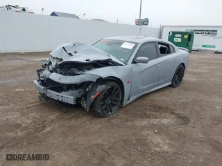 2020 Dodge Charger Scat Pack Widebody with VIN 2C3CDXGJ8LH216563, listed as a IAAI auction lot 41502637 with 1 mi miles. Bid and sale history available at carsss.com. Image 18.