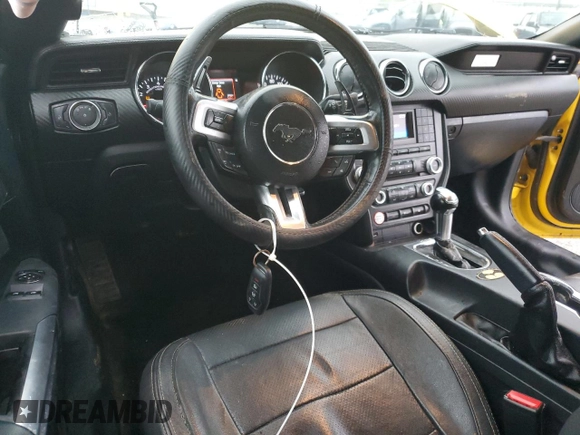 2015 Ford Mustang V6 with VIN 1FA6P8AMXF5402535, listed as a Copart auction lot 42999345 with 188,233 mi miles and Salvage Title. Bid and sale history available at DreamBid. Image 8.