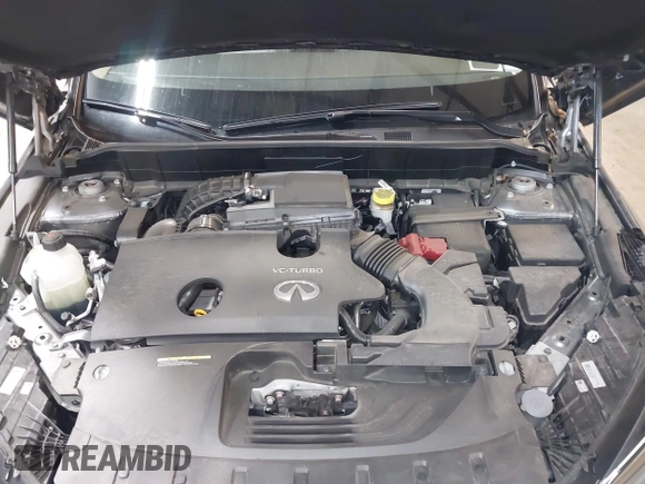 2024 Infiniti QX50 Luxe with VIN 3PCAJ5BB9RF109777, listed as a IAAI auction lot 42548162 with 16,661 mi miles and . Bid and sale history available at DreamBid. Image 10.