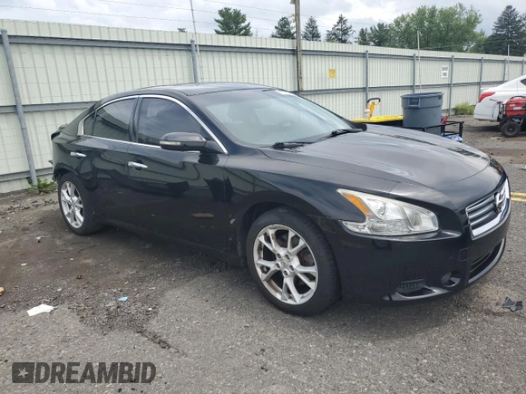 2014 Nissan Maxima S with VIN 1N4AA5AP2EC907337, listed as a Copart auction lot 63663415 with 52,260 mi miles and Salvage title. Bid and sale history available at DreamBid. Image 4.