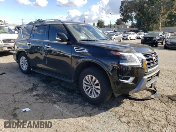 2023 Nissan Armada SV with VIN JN8AY2AC1P9181119, listed as a Copart auction lot 41470364 with 4,212 mi miles. Bid and sale history available at carsss.com. Image 4.