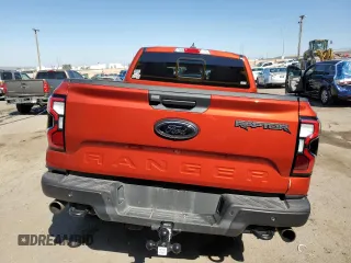 2024 Ford Ranger Raptor with VIN 1FTER4LR8RLE04575, listed as a Copart auction lot 75725034 with 5,742 mi miles and Salvage Title. Bid and sale history available at carsss.com. Image 6.