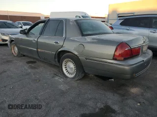 2001 Mercury Grand Marquis LS with VIN 2MEFM75W91X629780, listed as a Copart auction lot 82854204 with Not Provided miles and Clean Title. Bid and sale history available at DreamBid. Image 2.