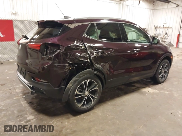 2021 Buick Encore GX Essence with VIN KL4MMGSL8MB151615, listed as a IAAI auction lot 42550639 with 77,085 mi miles and . Bid and sale history available at DreamBid. Image 4.