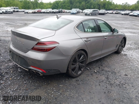 2023 Genesis G70 2.0T z VIN KMTG34TAXPU115811, wystawiony jako IAAI lot #42384218 z przebiegiem 35 262 mil mil oraz . Historia ofert i sprzedaży dostępna na DreamBid. Obrazek 4.