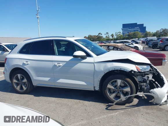 2023 Audi Q5 Premium Plus with VIN WA1BBAFY7P2167227, listed as a IAAI auction lot 42632124 with 17,065 mi miles and . Bid and sale history available at DreamBid. Image 13.