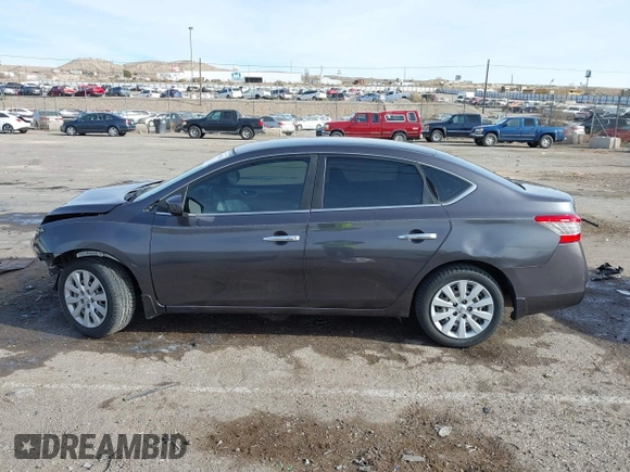 2014 Nissan Sentra S with VIN 3N1AB7AP6EL614857, listed as a IAAI auction lot 41078086 with 86,678 mi miles and . Bid and sale history available at DreamBid. Image 15.