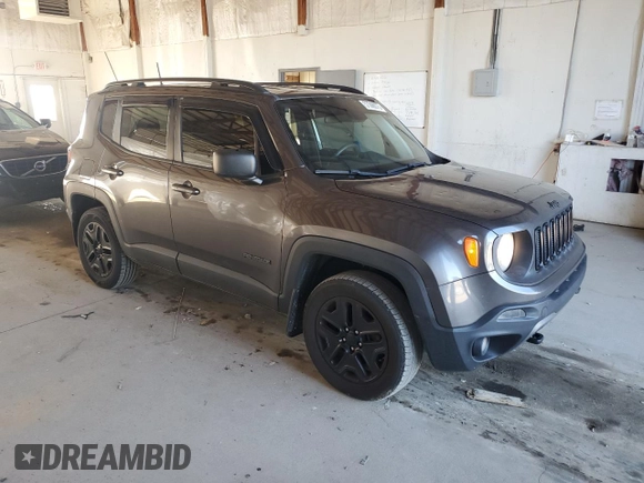 2018 Jeep Renegade Sport with VIN ZACCJBAB4JPH57193, listed as a Copart auction lot 57388075 with 189,413 mi miles and Salvage title. Bid and sale history available at DreamBid. Image 4.