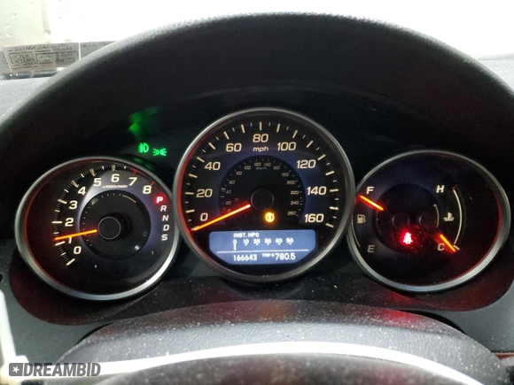 2010 Acura RL Tech Pkg with VIN JH4KB2F69AC002791, listed as a Copart auction lot 48122865 with NaN miles and Salvage Title. Bid and sale history available at carsss.com. Image 9.