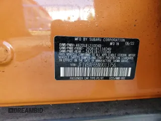2022 Subaru WRX Premium z VIN JF1VBAF65N9013756, wystawiony jako Copart lot #57684015 z przebiegiem 33 464 mil mil oraz Szkoda całkowita • Salvage title. Historia ofert i sprzedaży dostępna na DreamBid. Obrazek 12.